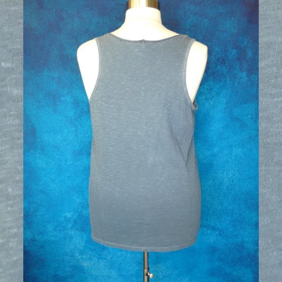 Distressed Blue Grey Tank Top Torrid Size 1 - Picture 5 of 8